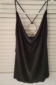 Cowl neck tank top